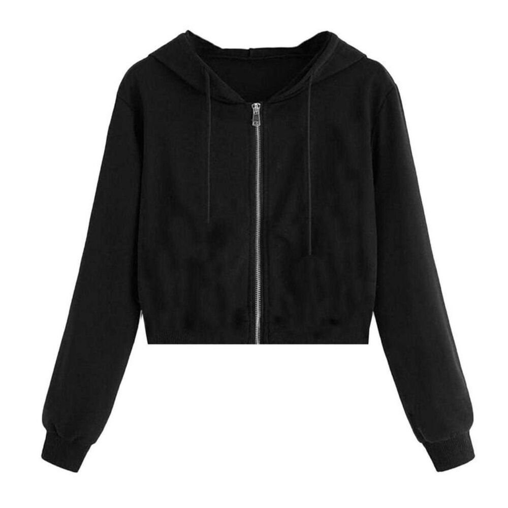 Miso Womens/Ladies Full Zip Hoodie / Black